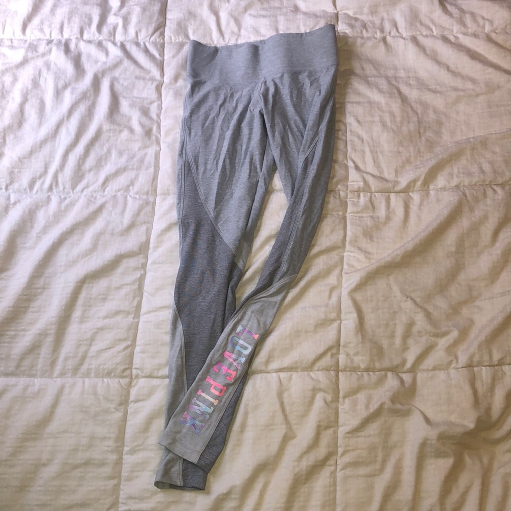 PINK light grey yoga legging